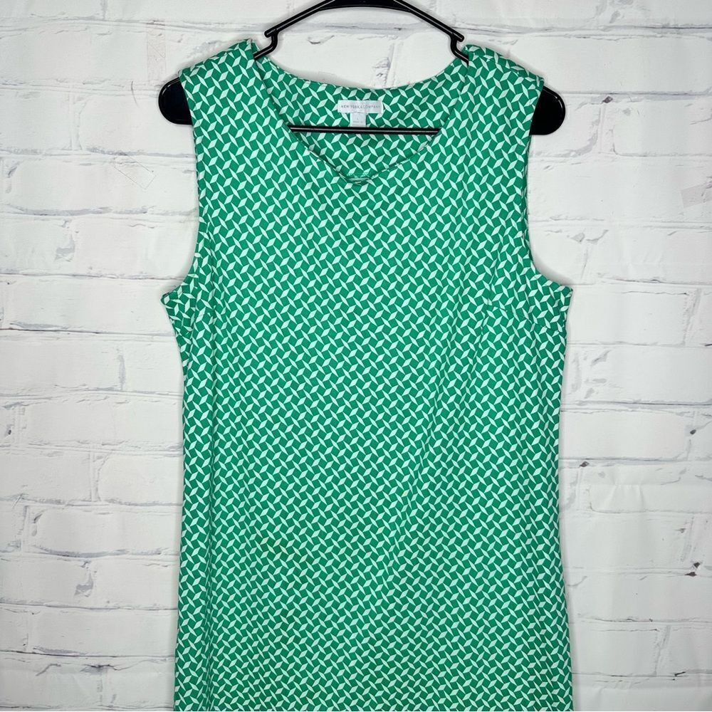 New York & Company large green dress
